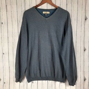 Tommy Bahama V Neck Sweater Men's Large Rayon Blend